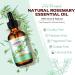 Pure Rosemary Essential Oil 2.02 Fl Oz | Undiluted Rosemary Oil for Hair Growth Skin Care & Aromatherapy | Glass Dropper Included - Buy Online on GoSupps.com