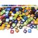 Lanyani Vibrant Glass Mosaic Stone Tiles - 2lbs Bulk Opaque Colors for Arts and Crafts - Buy Online on GoSupps.com
