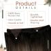 Runature Real Hair Balayage Extensions - 30cm Dark Brown to Ash Brown Ombre - 70g #3/8/22 - Premium Quality Sew-In Hair Treats - Buy Online on GoSupps.com