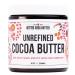 Unrefined Cocoa Butter - Vegan Butter For Use on Stretch Marks, Whipped Body Butters, Balms, Creams, & Keto Fat Bombs - 100% Pure, Food Grade, Smells Like Chocolate (8 oz Jar) 8 Fl Oz Jar