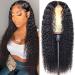 WENYU Lace Front Wigs Human Hair Curly 13x4 Lace Frontal Human Hair Wigs for Black Women Human Hair Pre Plucked with Baby Hair 150% Density Brazilian Curly Lace Front Wigs Human Hair 9A Natural Black (24 Inch, Curly 13x4 L…