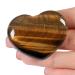 Awards 45 mm large tiger eye heart crystals gemstones gifts for women Reiki healing stones hand flatterer stone for Valentine's Day birthday anniversary mother's day and Thanksgiving day