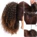 Hair Extensions 8 Inch Short Curly with Drawstring Hairpin Ponytail Afro Ponytail Hair Extension Synthetic Curly Bun for Black Women Hair Pieces For Women (Color : D Size : 8inches) 8inches D - Buy Online on GoSupps.com