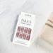 24 Pcs Short Square French Tip Press on Nails with Rhinestone Designs - Nude Pink Glue on Nails for Women - Buy Online on GoSupps.com