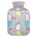 Unicorn mermaid hot water bottle with cover soft warm for winter bed hand neck and shoulders 1 l