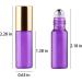 24X Coloured Roller Bottles for Essential Oils - 5ml Refillable Glass Bottles with Metal Roll On Ball and Golden Cap - Includes Accessories for Easy Refilling - Perfect for Perfume and Aromatherapy - Buy Online on GoSupps.com