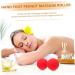 Yoga Massage Ball - Peanuts Silica Gel 12x6.3cm | Red Manual Yoga Ball for Deep Tissue Relief - Buy Online on GoSupps.com