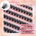Shop No Glue Self Adhesive Eyelashes - 96 Cluster Lashes DIY 10-16mm Wispy Extensions for Beginners | Long-Lasting Individual False Lashes - Buy Online on GoSupps.com