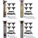 Irishom Men Hair Clippers Cordless Barber Clipper Hair Cutting Kit Beard Trimmer Haircut Grooming Set T-Blade Trimmer USB Electric Beard Trimmer LCD Display Grey - Buy Online on GoSupps.com