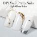 Double Rhythm Gel Polish | 15ML Sheer Neutral Milky White Jelly Nail Art - DIY at Home - Buy Online on GoSupps.com