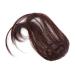 DOITOOL Piece Human Hair Clip Tail Hair Extainson Fringe Clip in Bangs Black Wig Fake Bangs Clip in Bangs Real Human Hair Cosplay Hairclips Clip in Hair Bangs No Trace Miss Fake Ponytail 18.00X6.50X0.50CM Brown