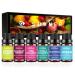 Summer Fragrance Oils for Diffusers 6pcs Diffuser Oils Set 10ml Lemon Burst Scarlet Berry Bluebells Vanilla Elegance Pink Coconut Ocean for Waterless Diffuser Car Air Freshener Humidifiers