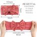 Macone Baby Grinding Head Strap | 8-Piece Floral Hair Accessories for Girls & Newborns - Elastic Baby Hair Bands with Large Loop Knot - Buy Online on GoSupps.com