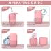 Ice Roller for Face & Eye with Holder - Brightening, Moisturizing, Firming, Shrink Pores, Stress Relief, Reduce Wrinkles, Puffiness, Migraine & Pain Relief - Pink - Buy Online on GoSupps.com