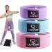 3 Sets Resistance Bands | Glutes Hips and Legs Exercise Band | Ideal for Home Gym Fitness Yoga Pilates & Workout | Women and Men Non-Slip Booty Band | Physio Resistant Loop Pink Purple Sky Blue