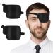 2Pcs Left Eye Patches for Adults 3D Adjustable Eyepatchs for Left Eye Medical Eyepatch for Lazy Eye Amblyopia Strabismus or After Surgery (Paster Style+Adjustable Buckle)