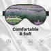 Shop Lavender & Daisy Print Unisex Eye Mask - Soft Comfortable Light-Blocking for Better Sleep - Buy Online on GoSupps.com