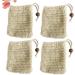 SOESFOUFU 4pcs Bubble Maker Bag Soap Holder Foaming Net Facial Net Face Washing Bag Yellow - Buy Online on GoSupps.com