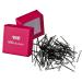 Hair -like hair clips Little bobby pins mini (100 pieces | black | 3.4cm short) including box for storage (box color: pink)