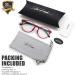 Kids Blue Light Blocking Glasses | Silicone Flexible TR-90 Frame for Ages 3-14 | Comfortable Computer Gaming & TV Glasses for Boys & Girls - B0304 Red Black - Buy Online on GoSupps.com