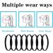 Buy 8pcs Black Sports Headbands - Anti-Slip Elastic Hair Bands for Men & Women | Perfect for Yoga Football Running & Fitness - Buy Online on GoSupps.com