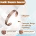 EnerCoppeX Copper Magnetic Bracelet for Women - Detox Jewelry with 3500 Gauss Magnet (CPB-2052) - Buy Online on GoSupps.com