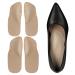 2 Pairs Pigskin Arch Support and Heel Cushion Inserts Adhesive Arch Support Pads Women Men for Flat Feet Plantar Fasciitis Arch Support Insoles for Heels Boots Flats Sandals 8-12 Size 8-11 Size - 2 Pairs