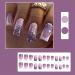 Spring and summer flash nail tips wearable nails taro purple nail art French nail tips white edge European and American wearable nails false nail patches 1 count (Pack of 1) - Buy Online on GoSupps.com