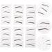 DOITOOL Women Eyebrow Stencil 6 Pcs Stickers Brow Stencil Ruler Disposable Eyebrow Stencil Eyebrow Card Miss Micro Edge Girl - Buy Online on GoSupps.com
