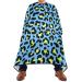 Waterproof Barber Cape -Blue Yellow Leopard Print Seamless Pattern Cheetah Haircut Bib for Men Unisex Hair Cutting Cape(8rp1a)