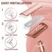 Safety Razor for Women & Men - Long Handle with 15 Stainless Steel Double Edge Blades - Rose Gold | Reduces Razor Burns - Buy Online on GoSupps.com