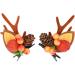 Gledola 2 Pairs Christmas Headdress Reindeer Antlers Headband Ears Hair Accessory Clips Hair Hoop for Girl Beauty (Litchi) - Buy Online on GoSupps.com