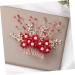 FOMIYES Wedding Side Comb Handmade Comb Bridal Bride Headpieces for Wedding Birde Headdress Hair Insert Comb Rhinestone Headpiece Tiara Red Women's Rhinestones Issue Card - Buy Online on GoSupps.com