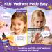 Kids Magnesium Liquid Drops, Magnesium Glycinate Liquid for Children's Supplement with Vitamin D3 K2 B12 & B6, Omega 3,L-theanine,Lemon Balm-for Sleep,Relaxation,Calm,Focus, Strawberry Flavor - Buy Online on GoSupps.com