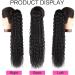 24 Long Curly Drawstring Ponytail Extension in Synthetic Hair - 2# Color - Buy Online on GoSupps.com