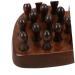 Anneome Wide Comb for Curly Hair - No Static Portable Wooden Ridge Comb for Scalp Care | 12.10x8.50cm Brown - Buy Online on GoSupps.com