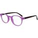 Opulize Zen Round Frame Reading Glasses +3.00 Magnification Shiny Pink/Violet Pattern - Buy Online on GoSupps.com