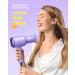 Wavytalk Hair Dryer with Comb 1875W Hair Blow Dryer with Diffuser Hair Dryer for Curly Hair Fast Drying Hair Care Purple - Buy Online on GoSupps.com