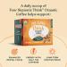 Four Sigma Foods Mushroom Coffee with Lion's Mane and Chaga 25g - Boost Energy and Focus - Buy Online on GoSupps.com