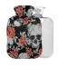 Heat bottle with a skull motif vintage roses with reference 1 l small warm-up bag for pain relief back pain hot and cold therapy BPA-free