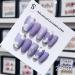 Taro Purple Flower Cool Relief White Camellia Simple Gentle Elegant Whitening Handmade Press On Nails False nails (Color : M) - Buy Online on GoSupps.com