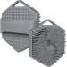 Buy Hexagonal Silicone Head Credit Massager | Best Shampoo Brush for Men Women & Kids - Gray - Buy Online on GoSupps.com
