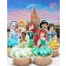 Princess Cupcake Toppers Birthday Cake Decorations Party Supplies Decor 60 counts - Buy Online on GoSupps.com