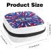 GIAPB Sanitary Napkin Storage Bag American Independence Day Color - Period Tampon Makeup Pad Pouch - Buy Online on GoSupps.com