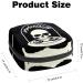 Multicoloured Skull Sanitary Napkin Storage Bag with Zipper for Women and Teen Girls - Buy Online on GoSupps.com