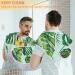 Butterfly Palm Leaves Beard Bib Apron | Non-Stick Waterproof Grooming Cape for Men | Hair Catcher & Trimmer with Suction Cups | Perfect Gift for Men - Buy Online on GoSupps.com