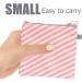 Menstrual Pad Storage Bag 4 Pcs - Zippered Portable Pouch for Tampons & Napkins - Coin Purse Wallet for Women & Girls (Cactus Flamingo Flower Stripe) - Buy Online on GoSupps.com