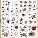 Ooopsiun 3D Halloween Spider Tattoos for Kids - 12 Sheets Halloween Spider Web Tattoos for Cosplay - Buy Online on GoSupps.com