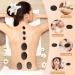 Hot Stone Massage Set - 10 Basalt Stones with Bamboo Box & Heating Device for Spa Relaxation Therapy - Buy Online on GoSupps.com