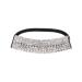 Ruihfas Ponytail Holder Stretchy Elastic Hair Tie Sparkling Crystal Rhinestone Hair Band Headband Hair Accessories for Women  1Pcs (Silver Tone)